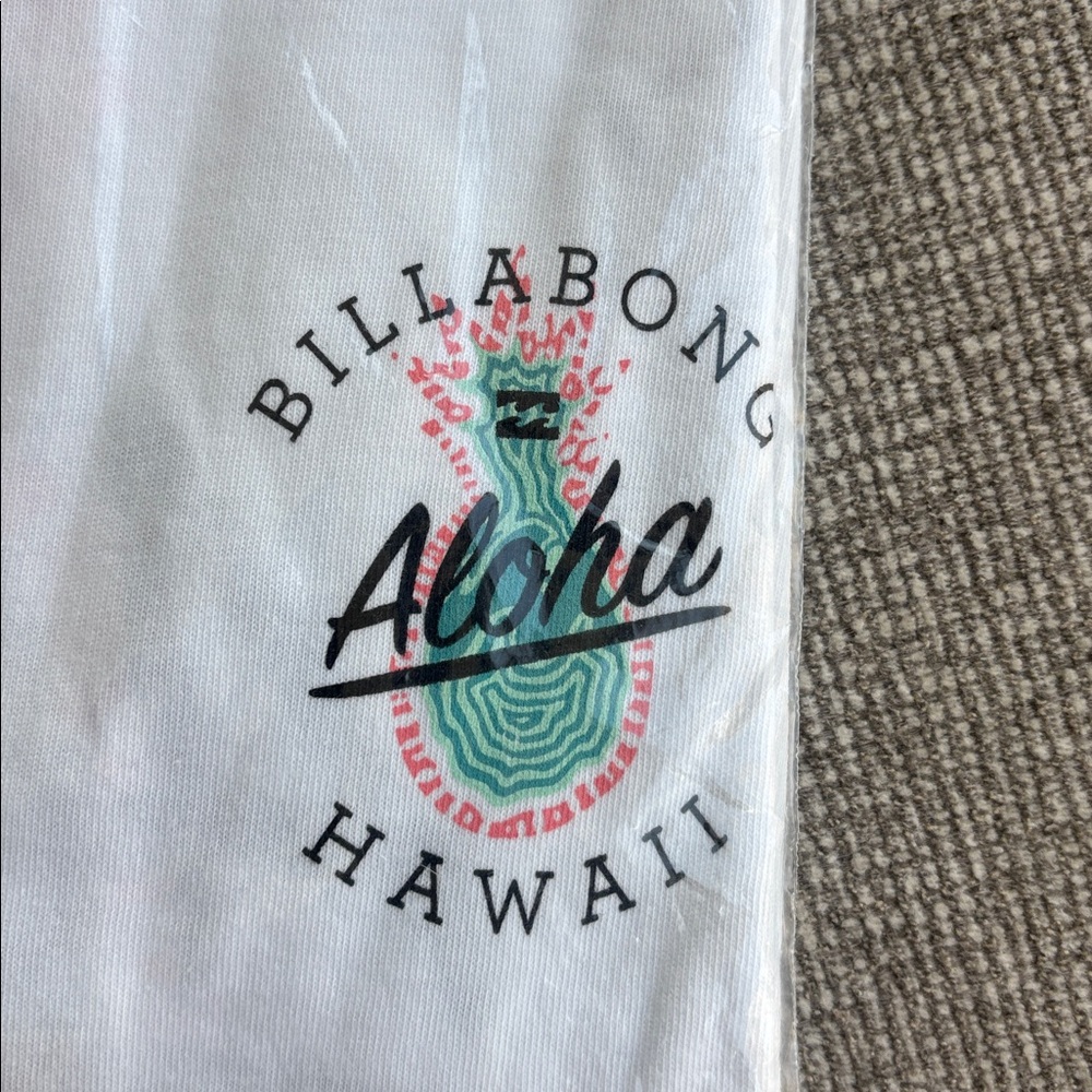 Billabong White Aloha Graphic Tee - Picture 2 of 3